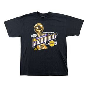 Adidas LA Lakers 2009 NBA Finals Champions Tee Black XL Kobe Era